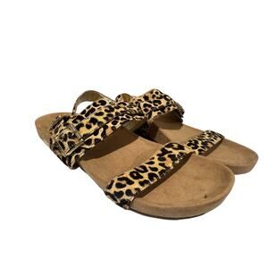 Vionic Samar Leopard Print Sandals Size 8 NWOT